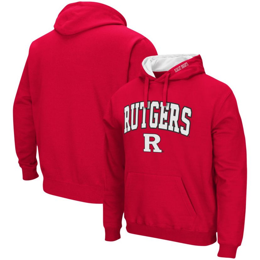 Rutgers Scarlet Knights NCAA Rutgers Knights Arch & Logo 3.0 Pullover Hoodie