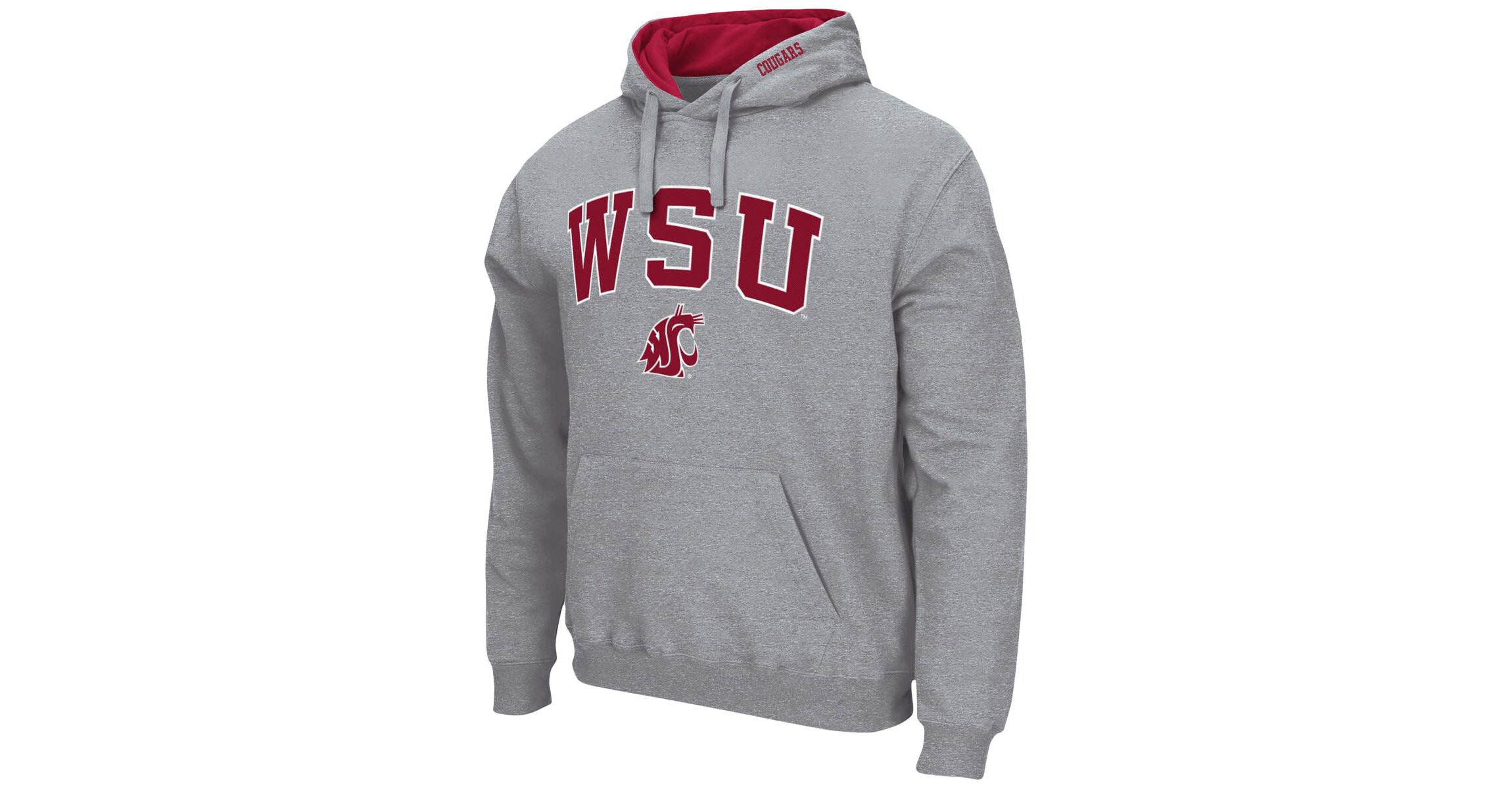 NCAA Washington State Cougars Arch & Logo 3.0 Pullover Hoodie