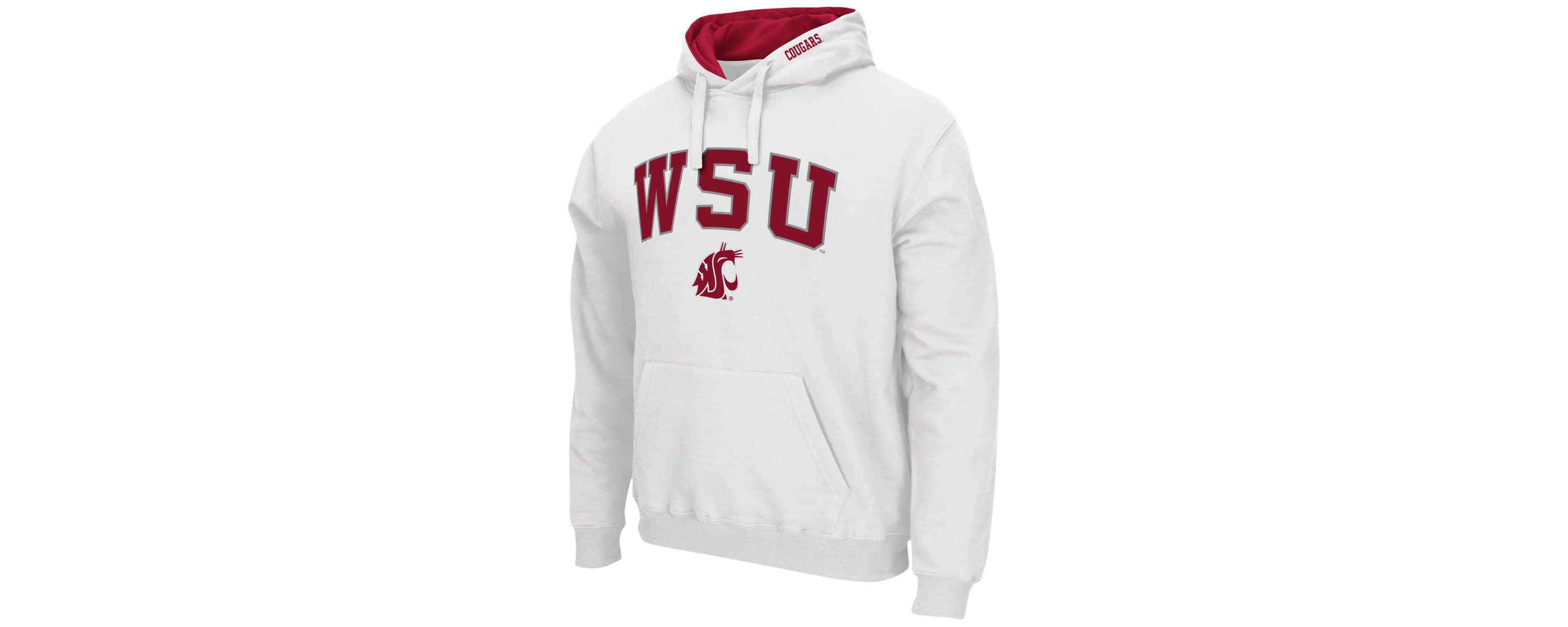 NCAA Washington State Cougars Arch & Logo 3.0 Pullover Hoodie