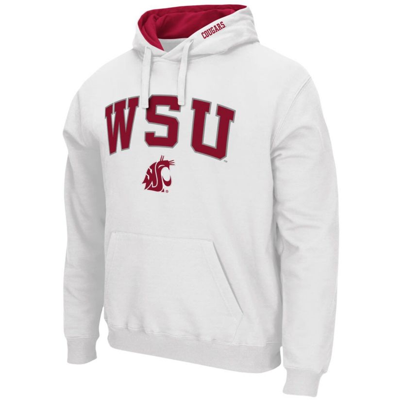 NCAA Washington State Cougars Arch & Logo 3.0 Pullover Hoodie