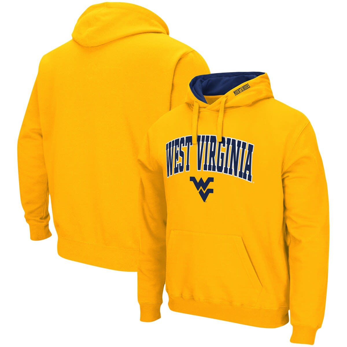 NCAA West Virginia Mountaineers Arch & Logo 3.0 Pullover Hoodie