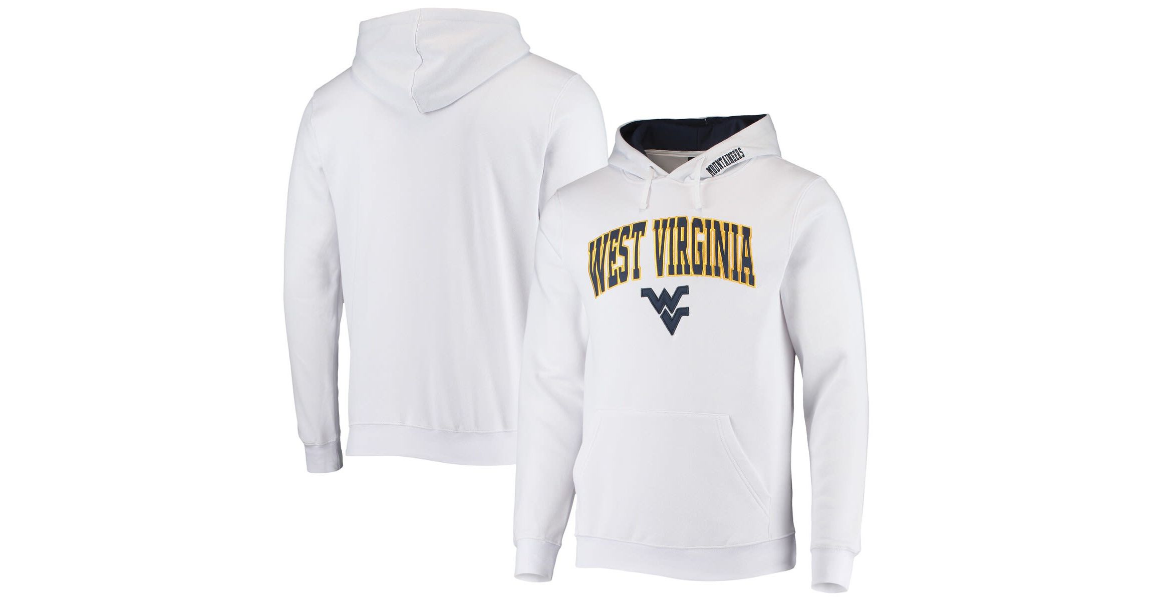 NCAA West Virginia Mountaineers Arch & Logo 3.0 Pullover Hoodie