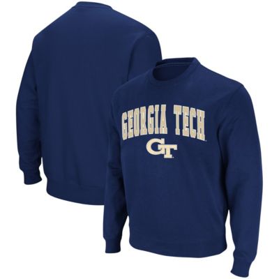 Georgia Tech Yellow Jackets NCAA Team Arch & Logo Tackle Twill Pullover Sweatshirt