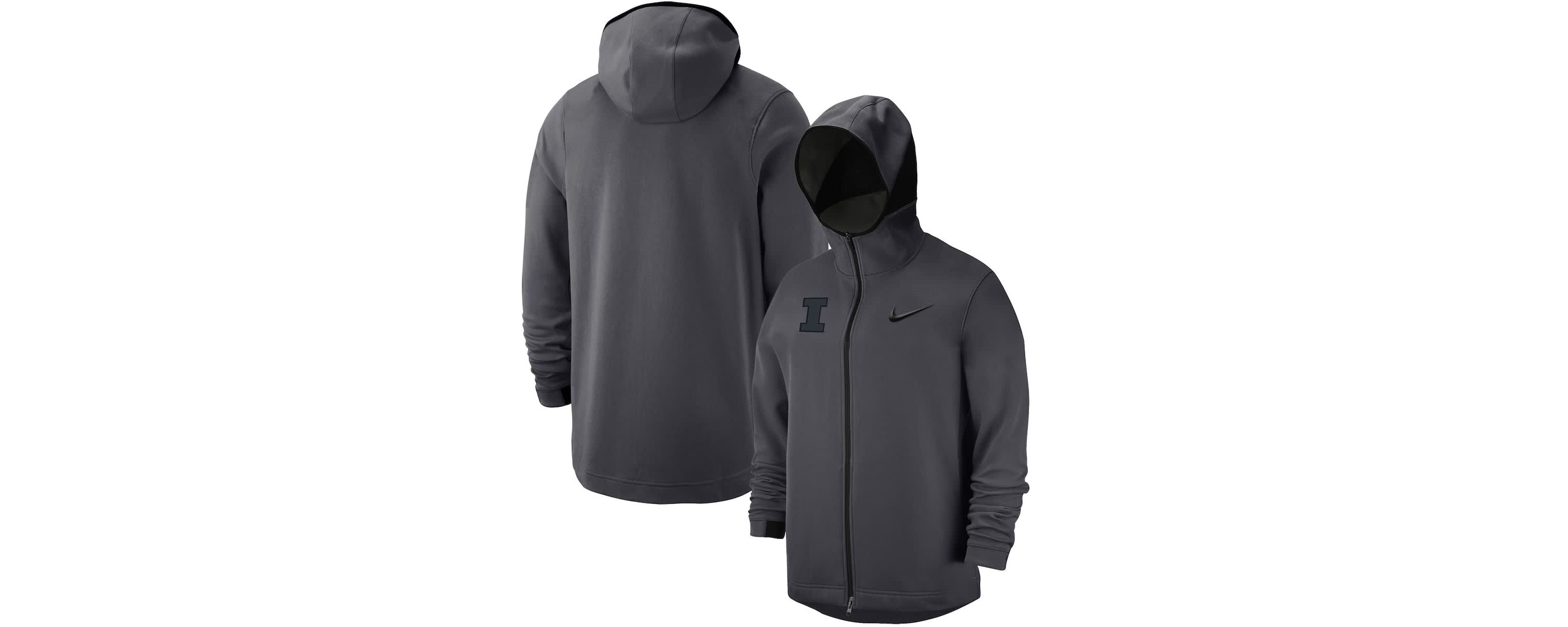 NCAA Nike Illinois Fighting Illini Tonal Showtime Full-Zip Hoodie