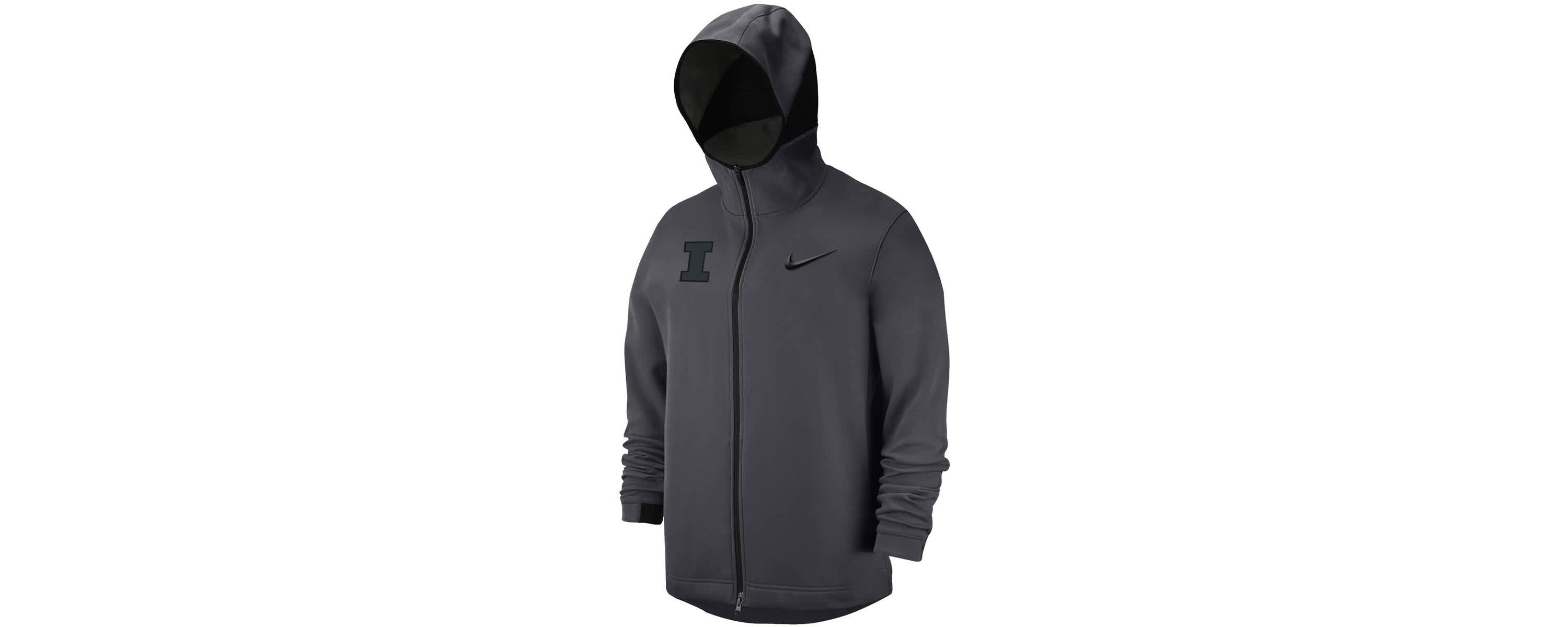 NCAA Nike Illinois Fighting Illini Tonal Showtime Full-Zip Hoodie