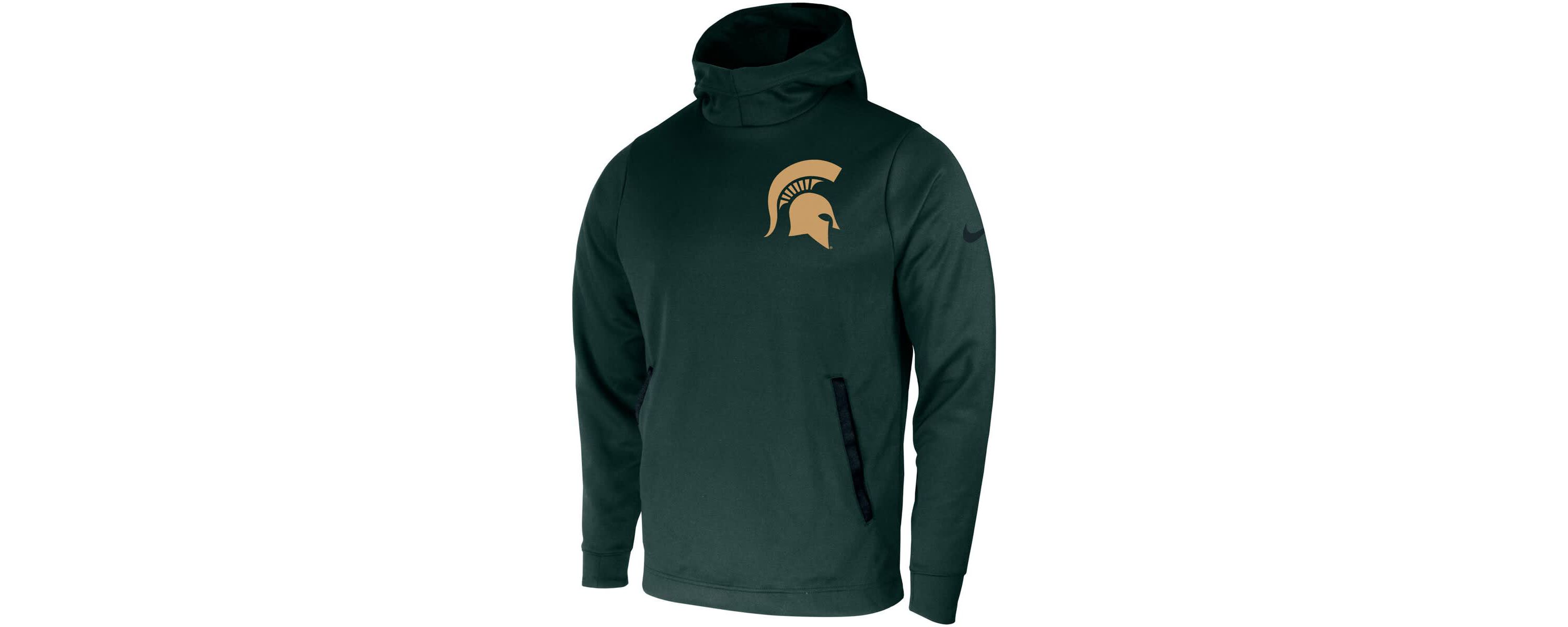 NCAA Nike Michigan State Spartans 2-Hit Performance Pullover Hoodie