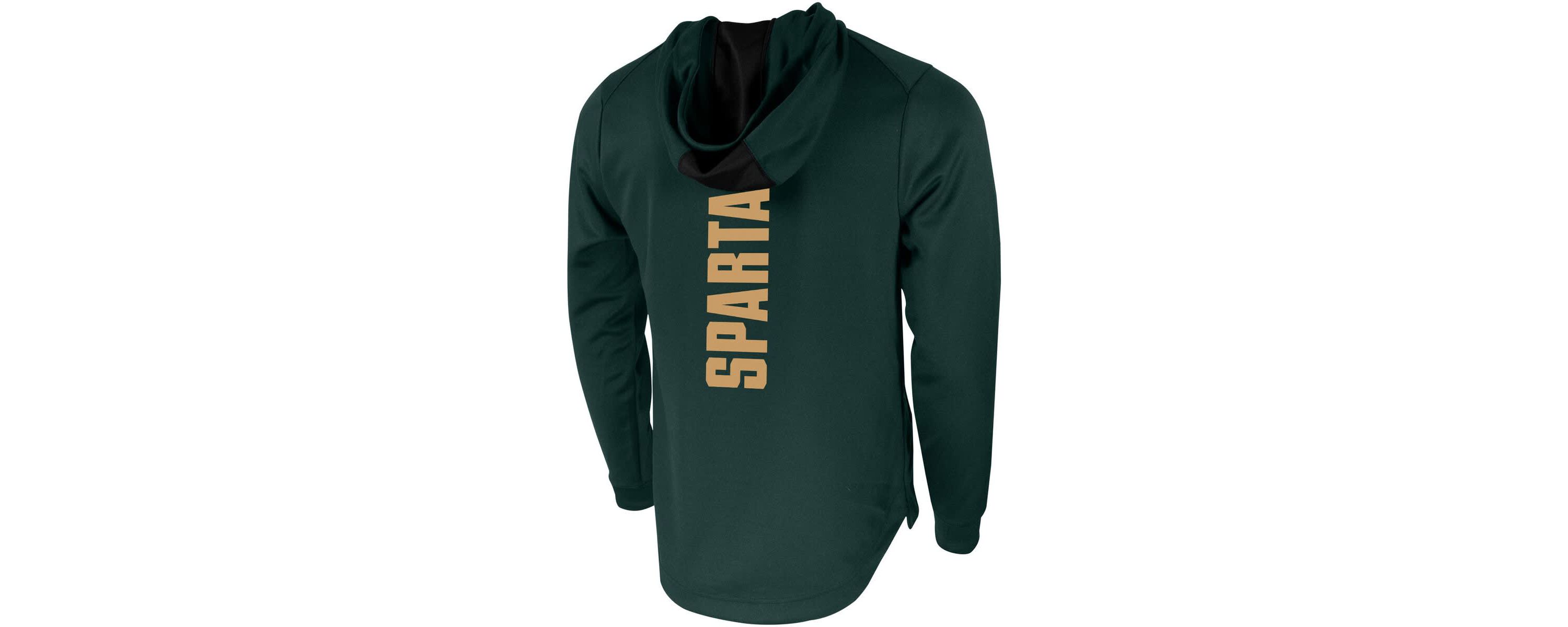 NCAA Nike Michigan State Spartans 2-Hit Performance Pullover Hoodie