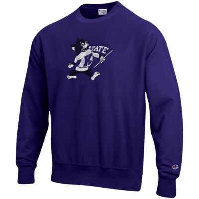 NCAA Kansas State Wildcats Vault Logo Reverse Weave Pullover Sweatshirt