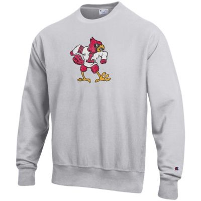 NCAA ed Louisville Cardinals Vault Logo Reverse Weave Pullover Sweatshirt