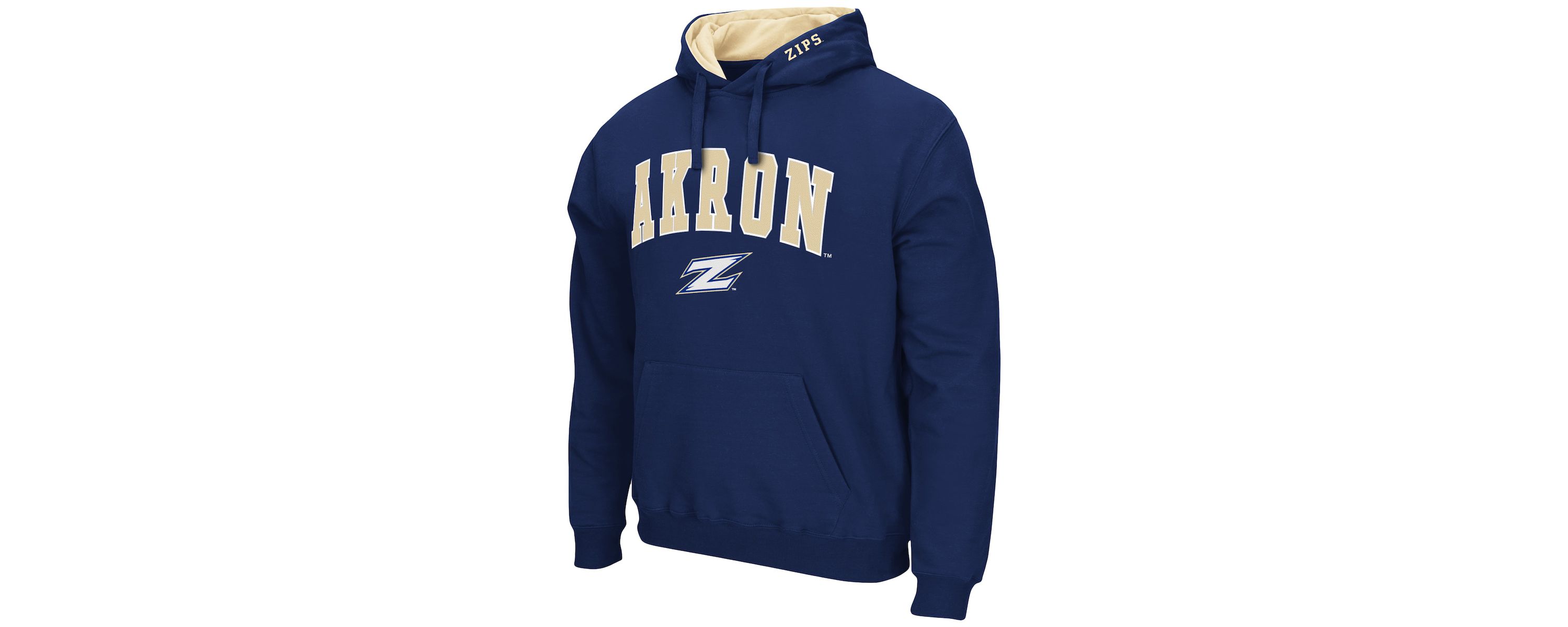 NCAA Akron Zips Arch and Logo Pullover Hoodie