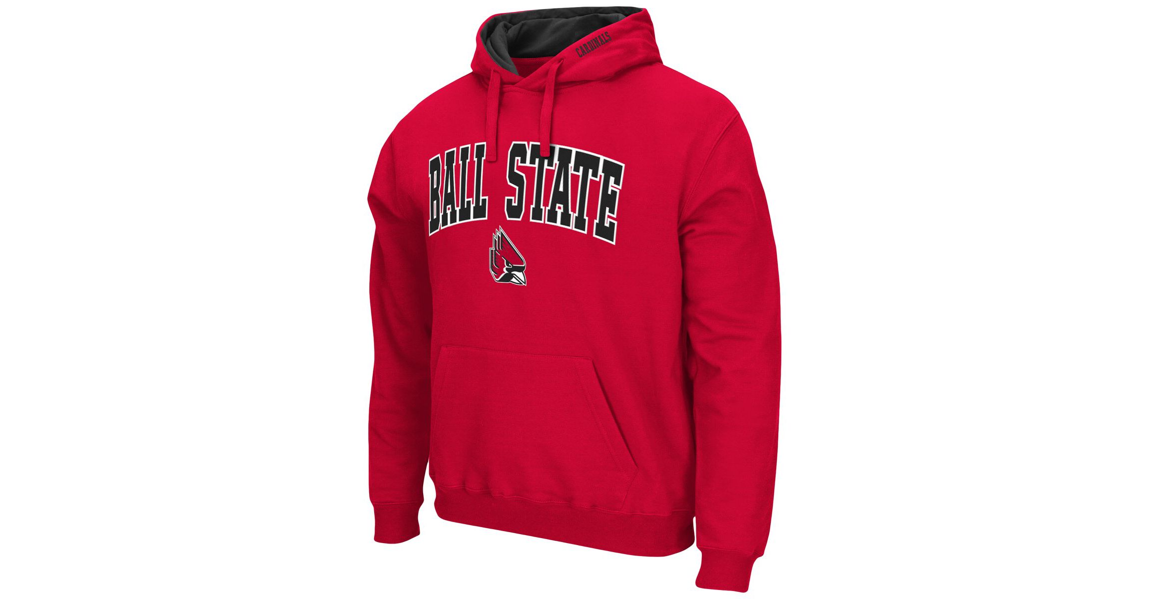 NCAA Ball State Cardinals Arch and Logo Pullover Hoodie