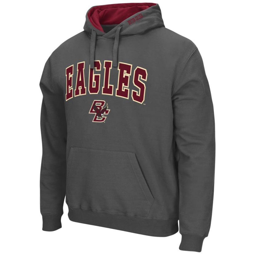 Boston College Eagles NCAA Boston NCAA Eagles Arch and Logo Pullover Hoodie