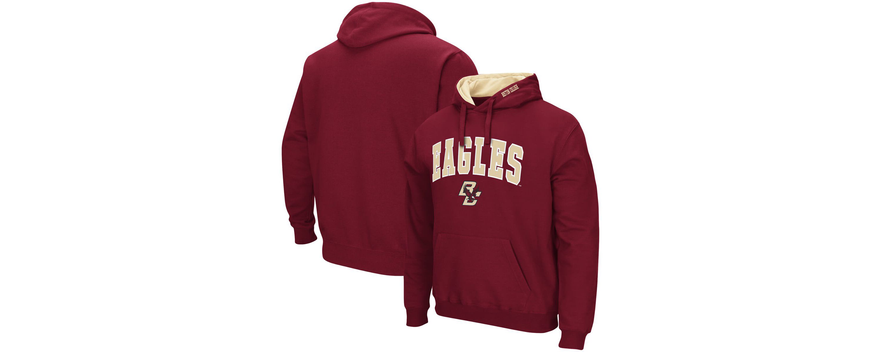 Boston College Eagles NCAA Boston NCAA Eagles Arch and Logo Pullover Hoodie