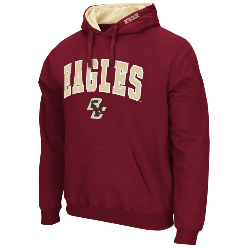 Boston College Eagles NCAA Boston NCAA Eagles Arch and Logo Pullover Hoodie