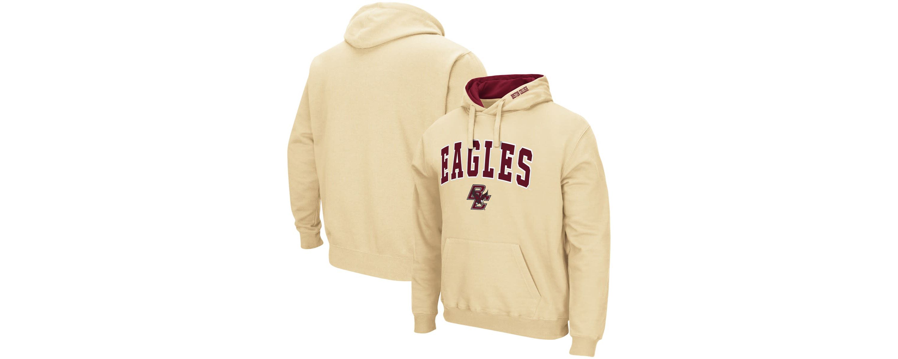 Boston College Eagles NCAA Boston NCAA Eagles Arch and Logo Pullover Hoodie