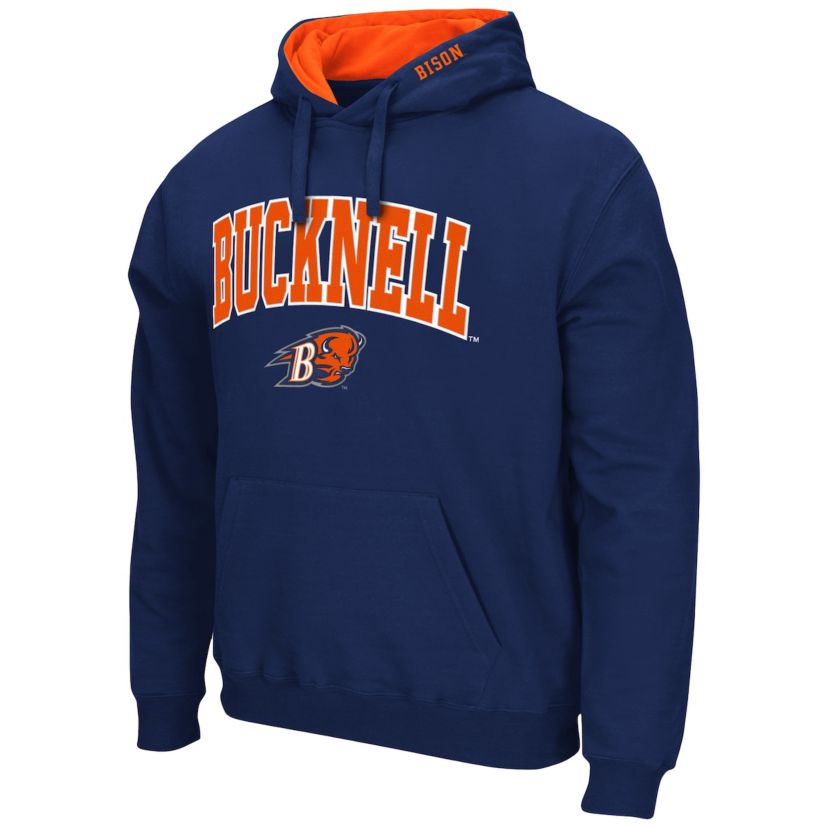 NCAA Bucknell Bison Arch and Logo Pullover Hoodie