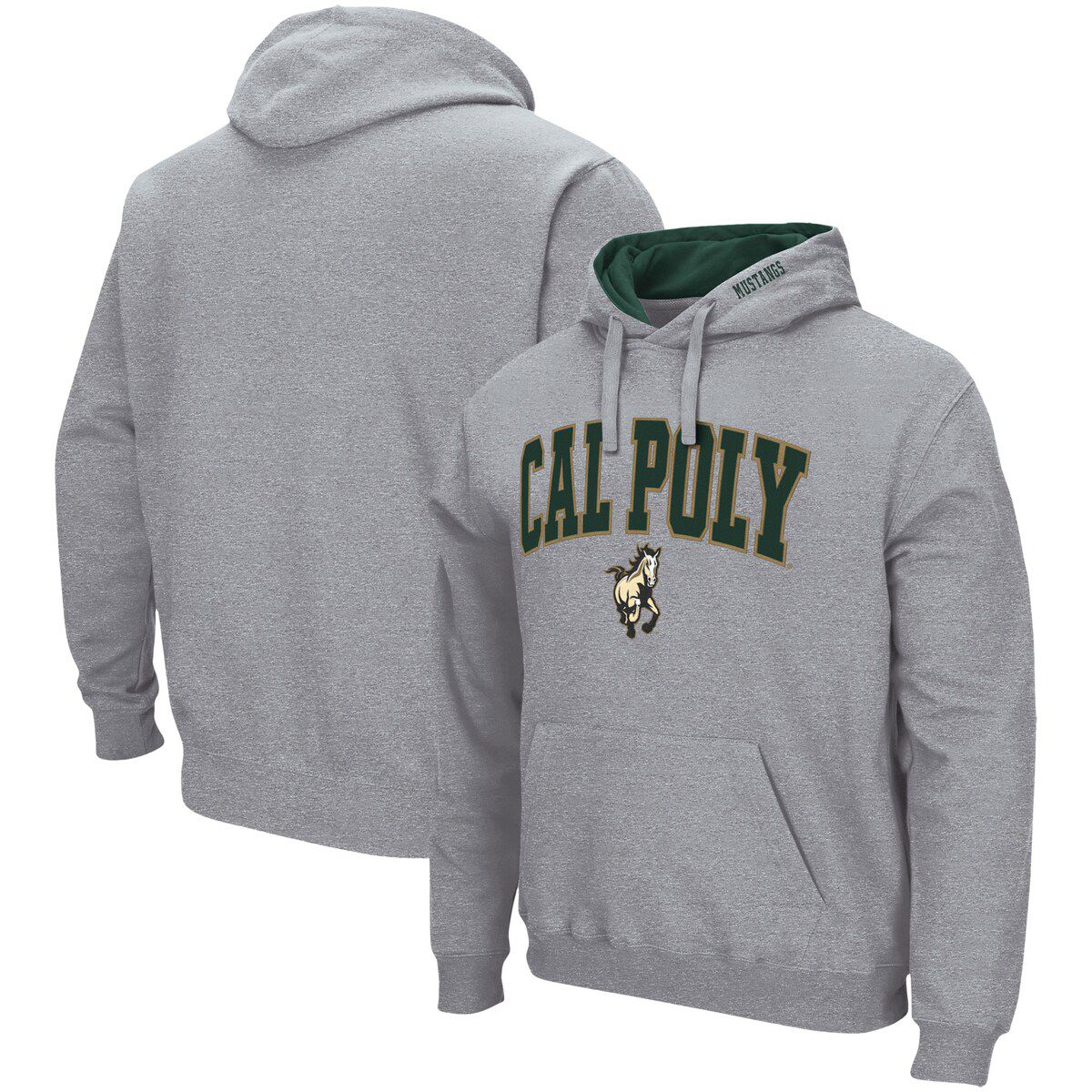 Colosseum NCAA ed Cal Poly Mustangs Arch and Logo Pullover Hoodie | Belk