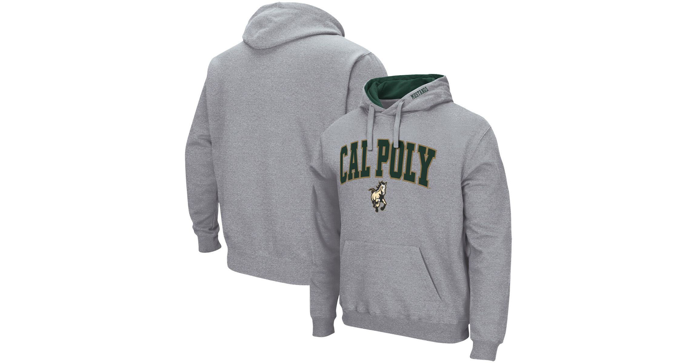 NCAA ed Cal Poly Mustangs Arch and Logo Pullover Hoodie