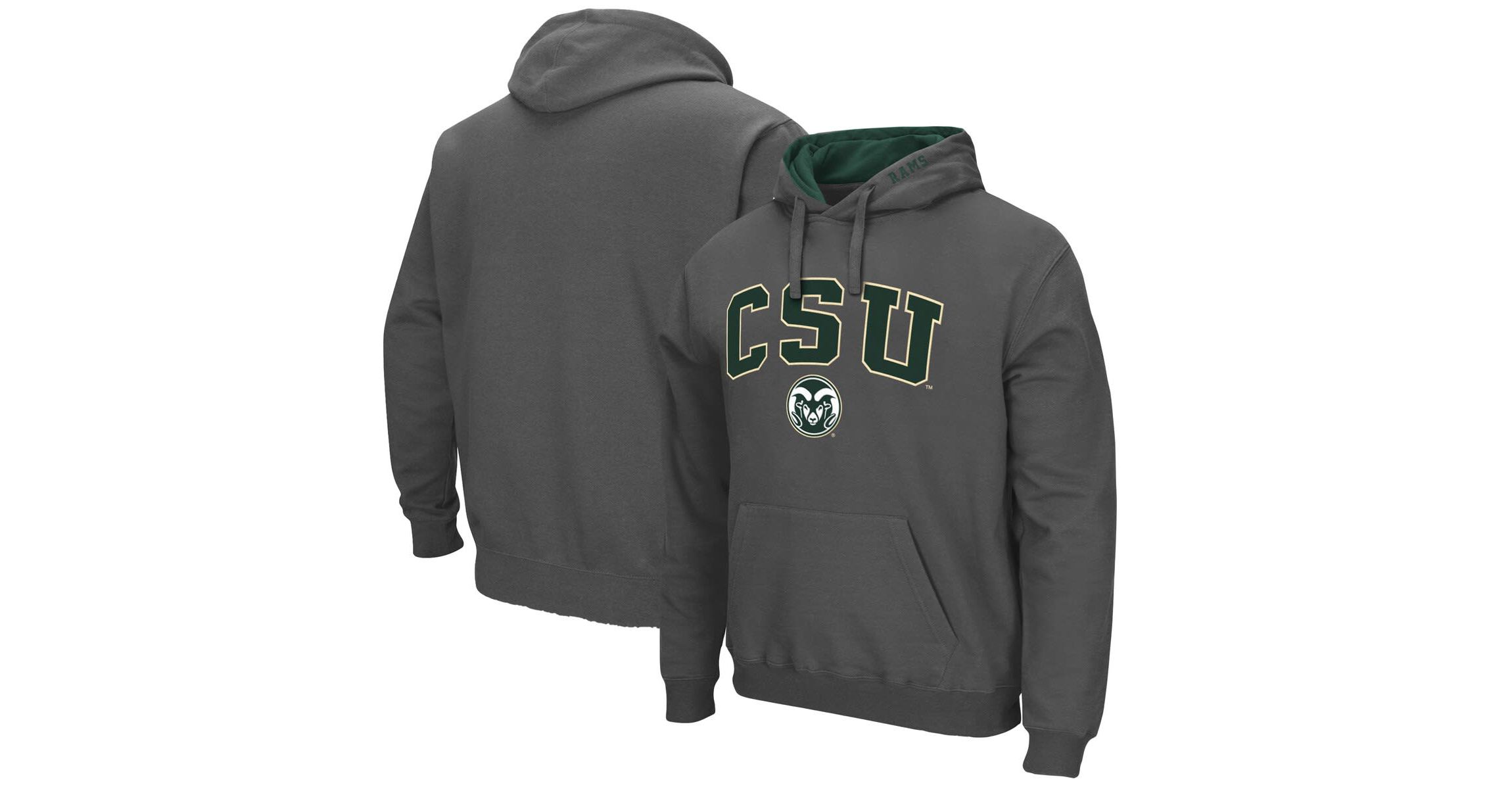 NCAA Colorado State Rams Arch and Logo Pullover Hoodie