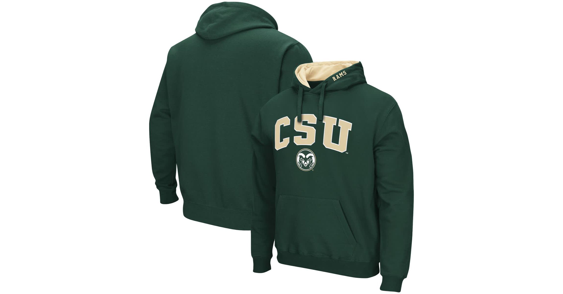 NCAA Colorado State Rams Arch and Logo Pullover Hoodie