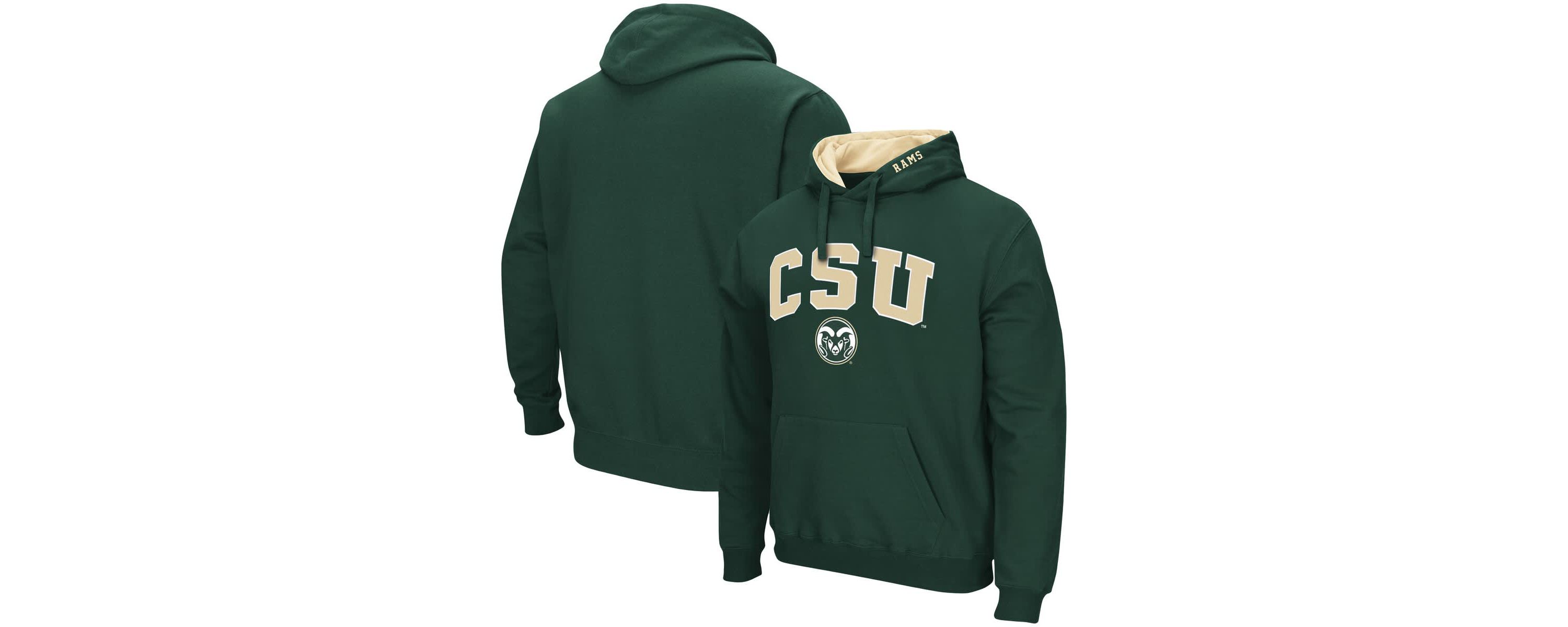 NCAA Colorado State Rams Arch and Logo Pullover Hoodie