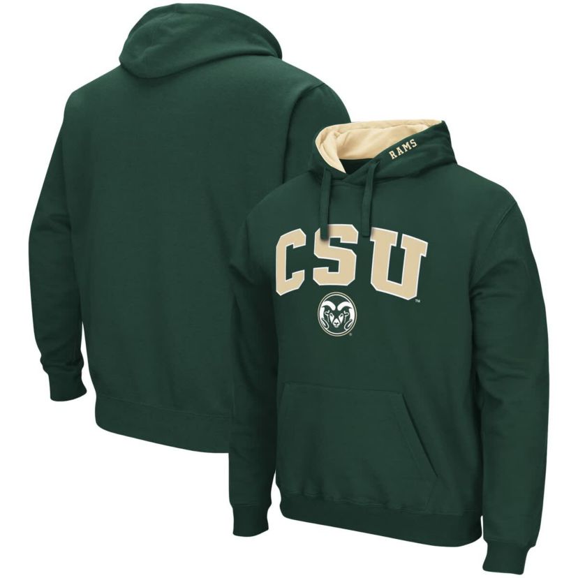 NCAA Colorado State Rams Arch and Logo Pullover Hoodie