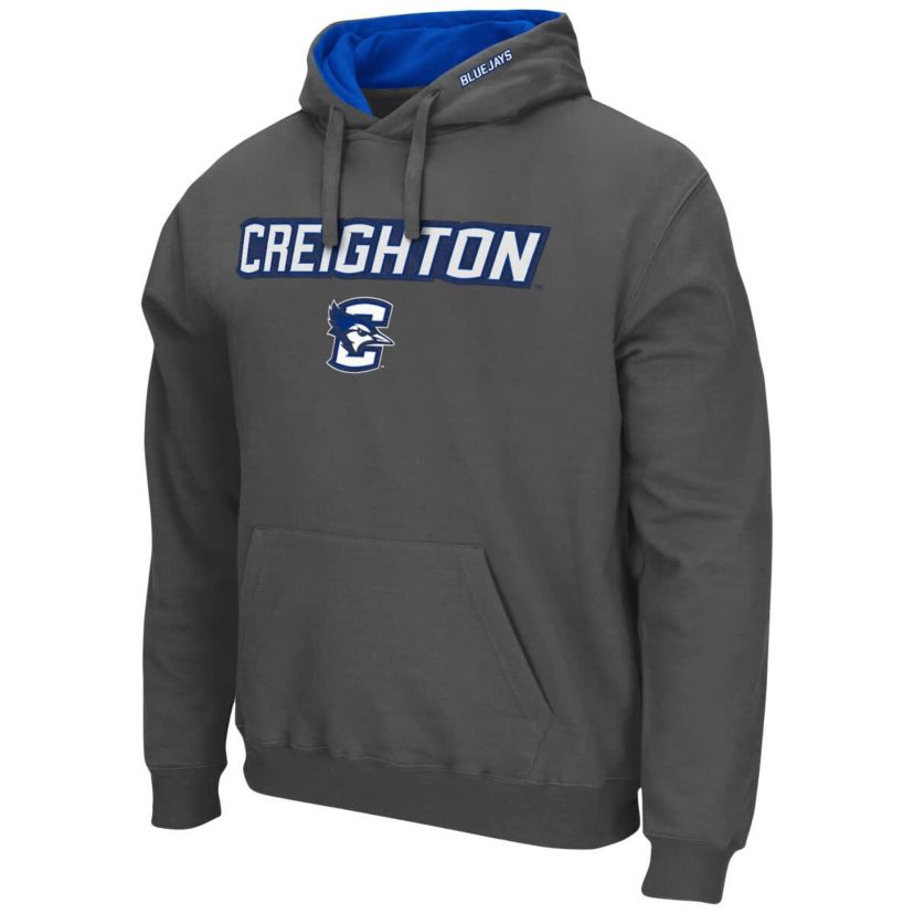 Creighton University Bluejays NCAA Creighton Bluejays Arch and Logo Pullover Hoodie