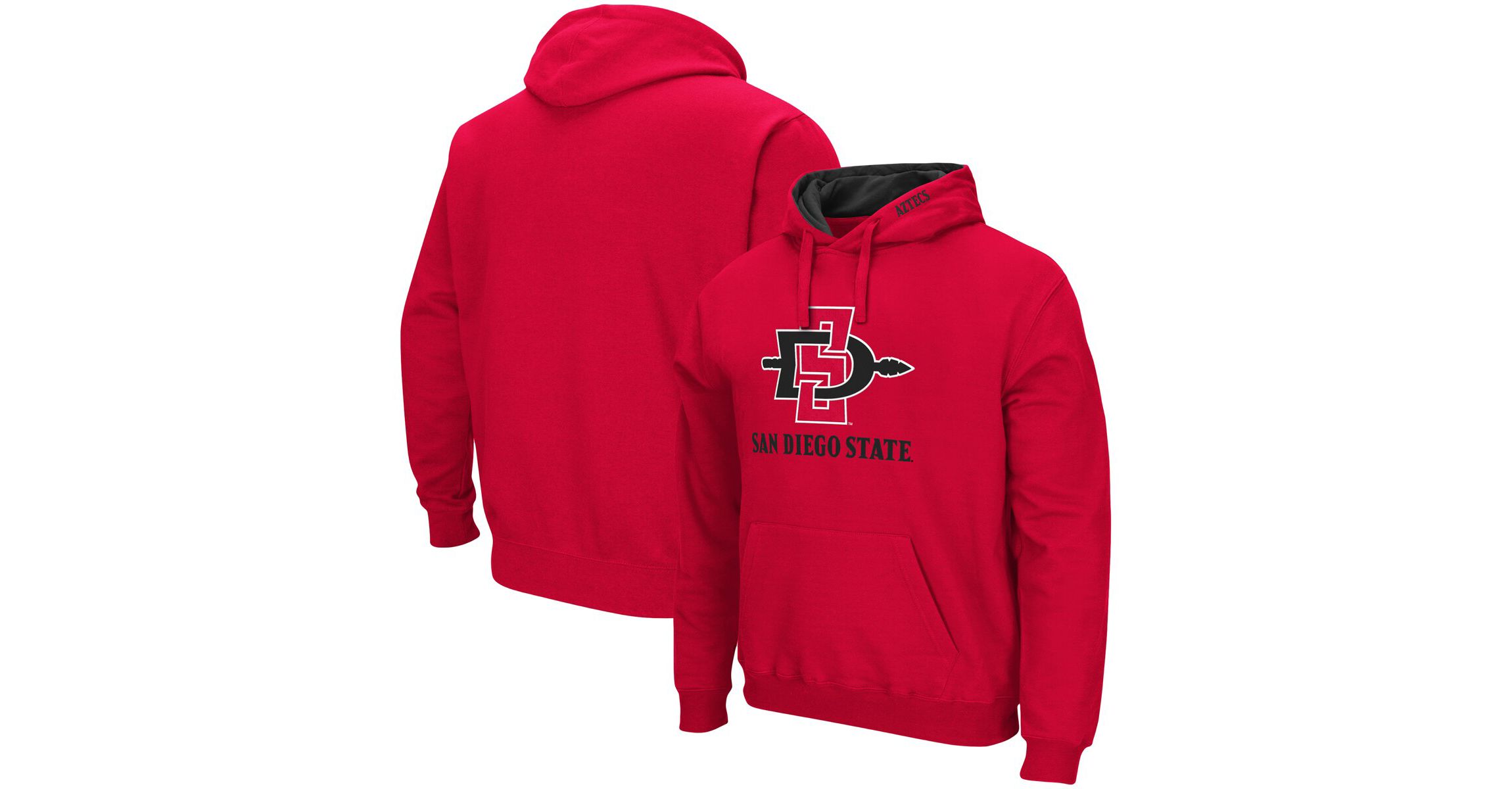 NCAA San Diego State Aztecs Arch and Logo Pullover Hoodie