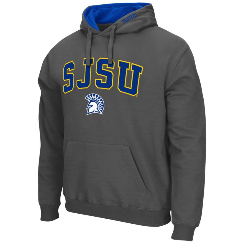 NCAA San Jose State Spartans Arch and Logo Pullover Hoodie