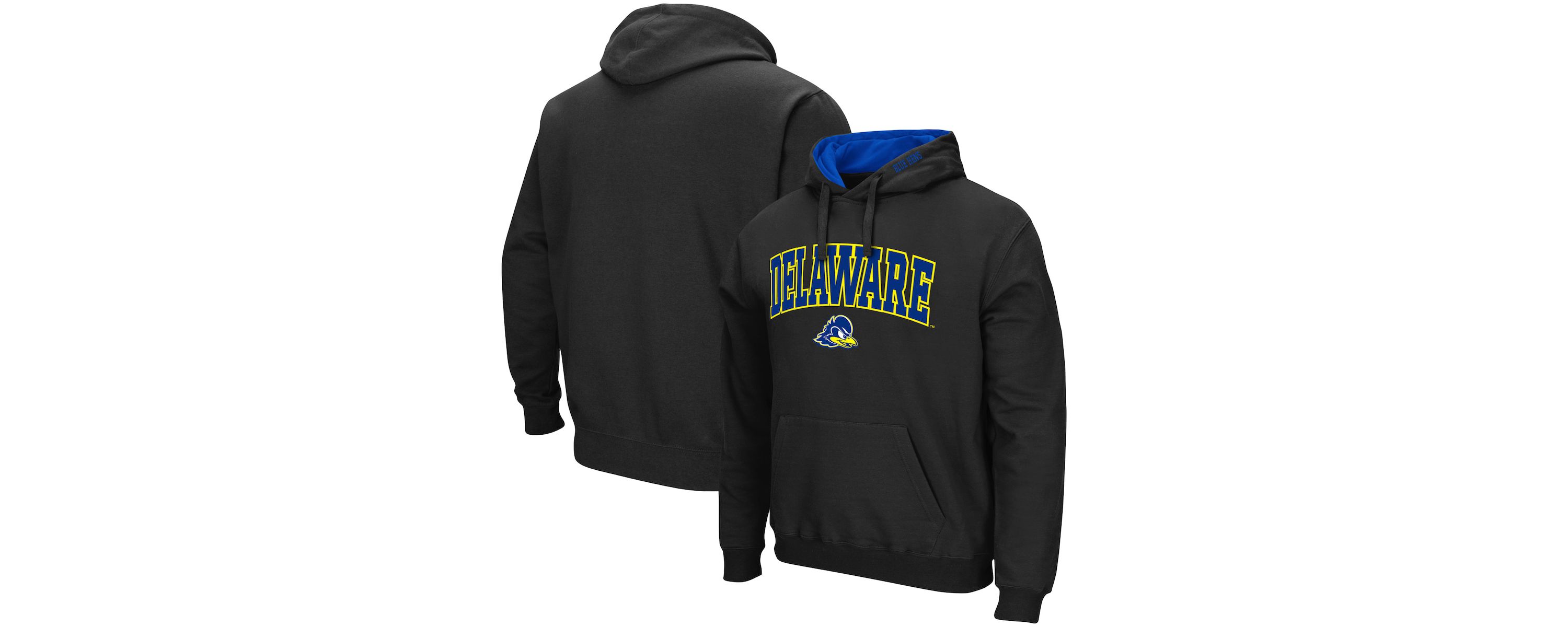 Delaware Fightin Blue Hens NCAA Delaware Fightin Hens Arch and Logo Pullover Hoodie