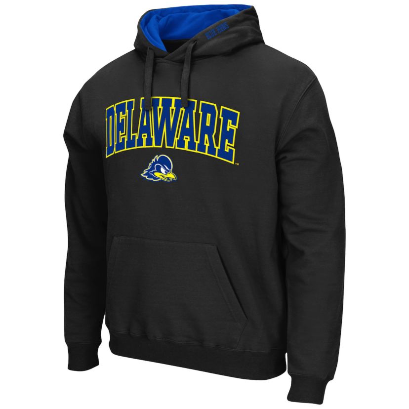 Delaware Fightin Blue Hens NCAA Delaware Fightin Hens Arch and Logo Pullover Hoodie
