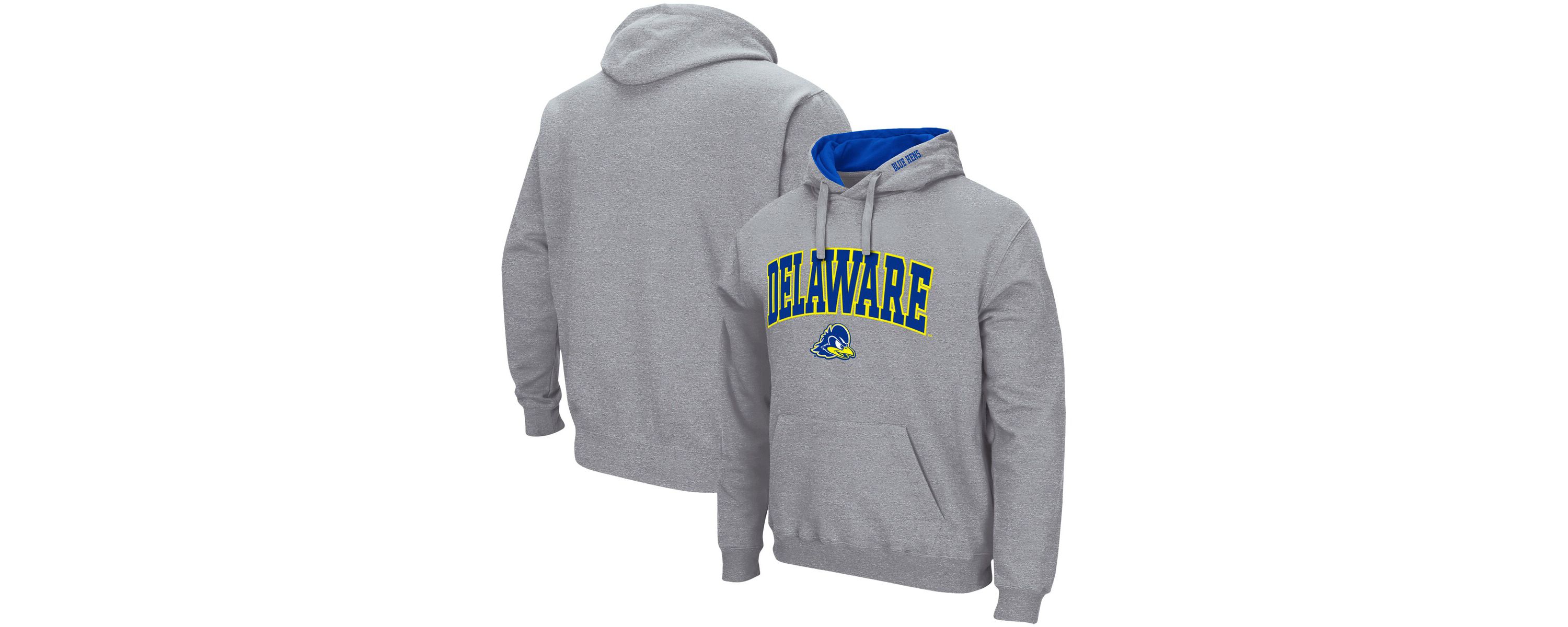 Delaware Fightin Blue Hens NCAA ed Delaware Fightin Hens Arch & Logo 3.0 Pullover Hoodie