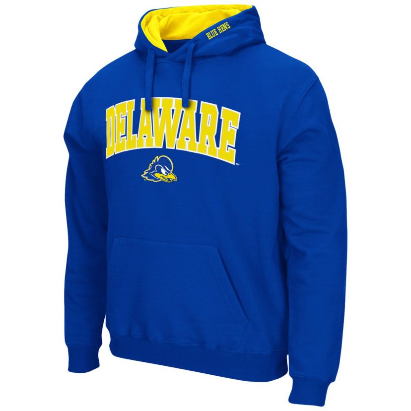 Delaware Fightin Blue Hens NCAA Delaware Fightin Hens Arch and Logo Pullover Hoodie