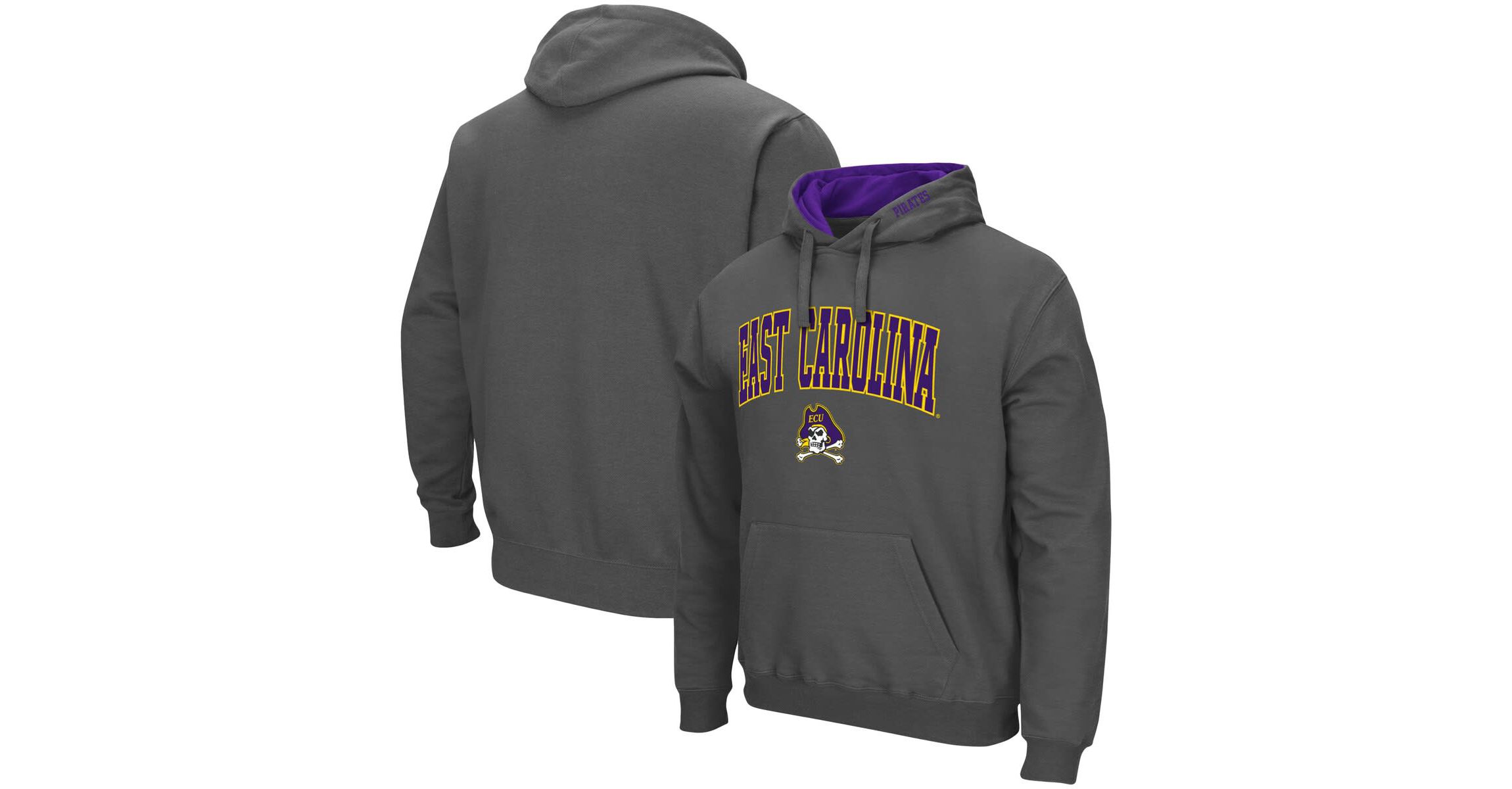 East Carolina Pirates NCAA ECU Pirates Arch and Logo Pullover Hoodie