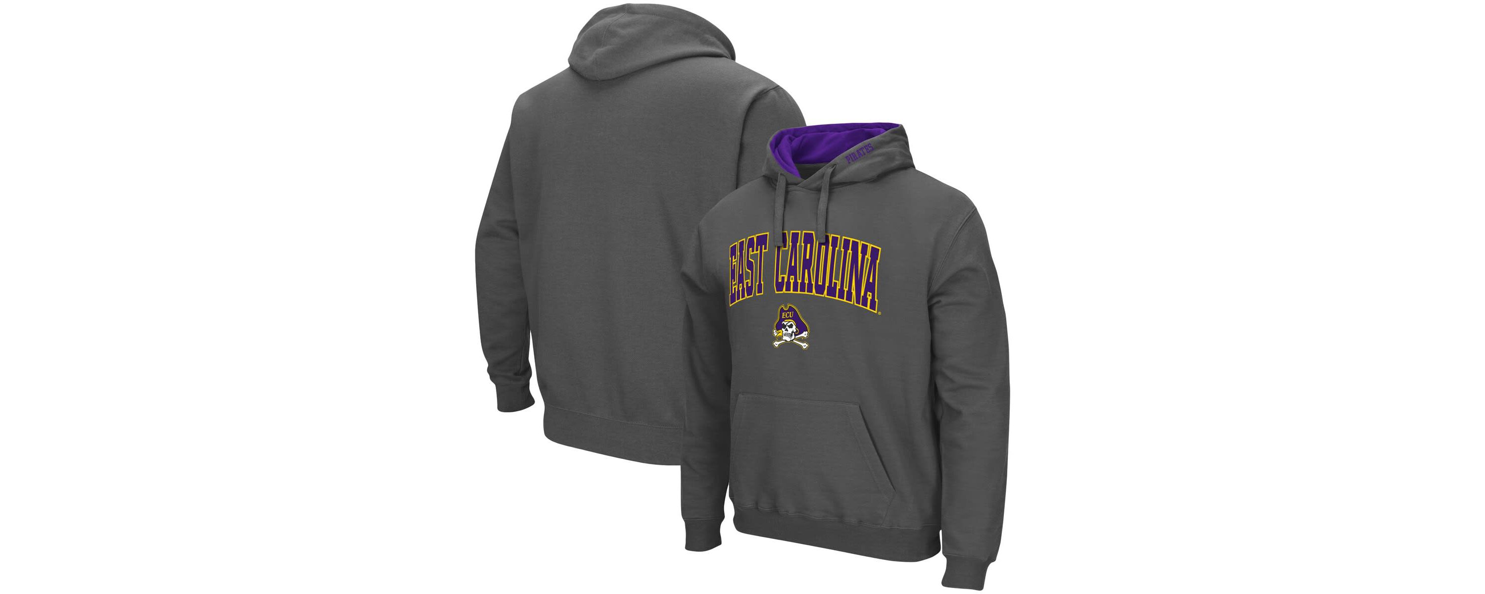 East Carolina Pirates NCAA ECU Pirates Arch and Logo Pullover Hoodie