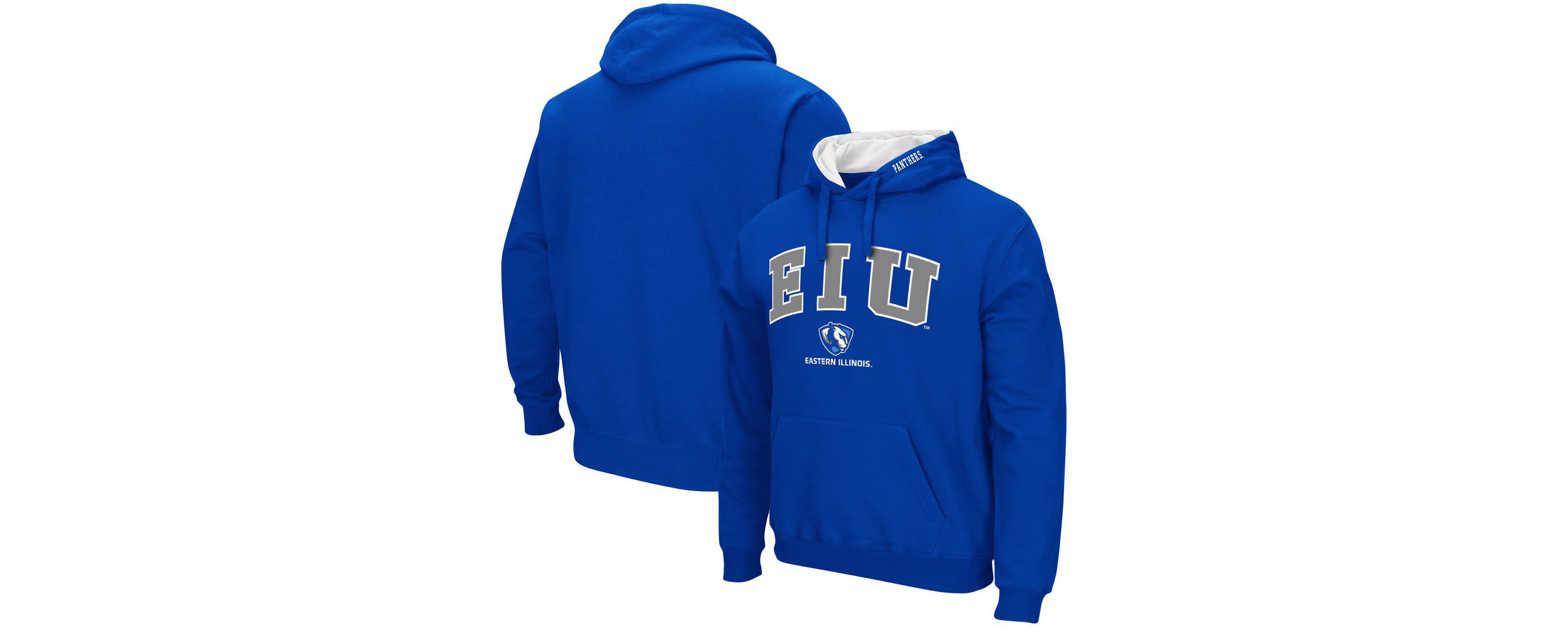 NCAA Eastern Illinois Panthers Arch and Logo Pullover Hoodie