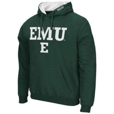 NCAA Eastern Michigan Eagles Arch and Logo Pullover Hoodie
