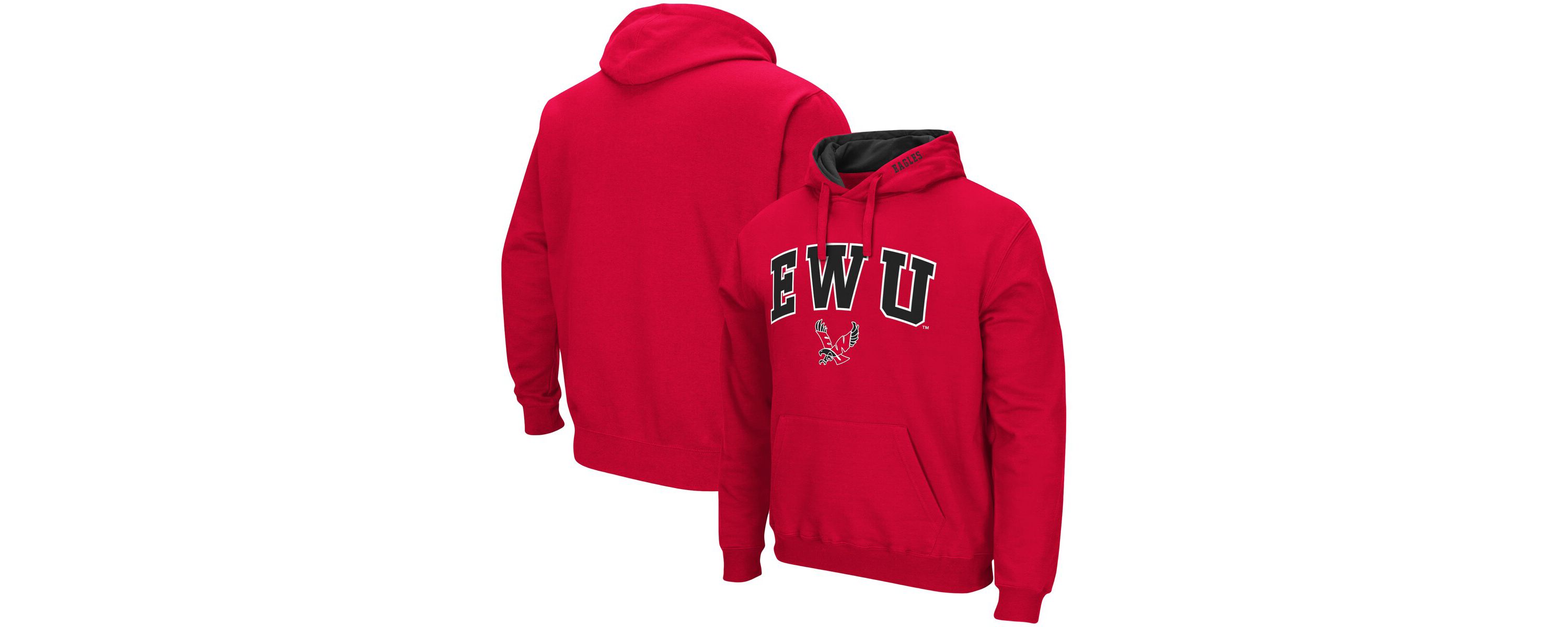 NCAA Eastern Washington Eagles Arch and Logo Pullover Hoodie