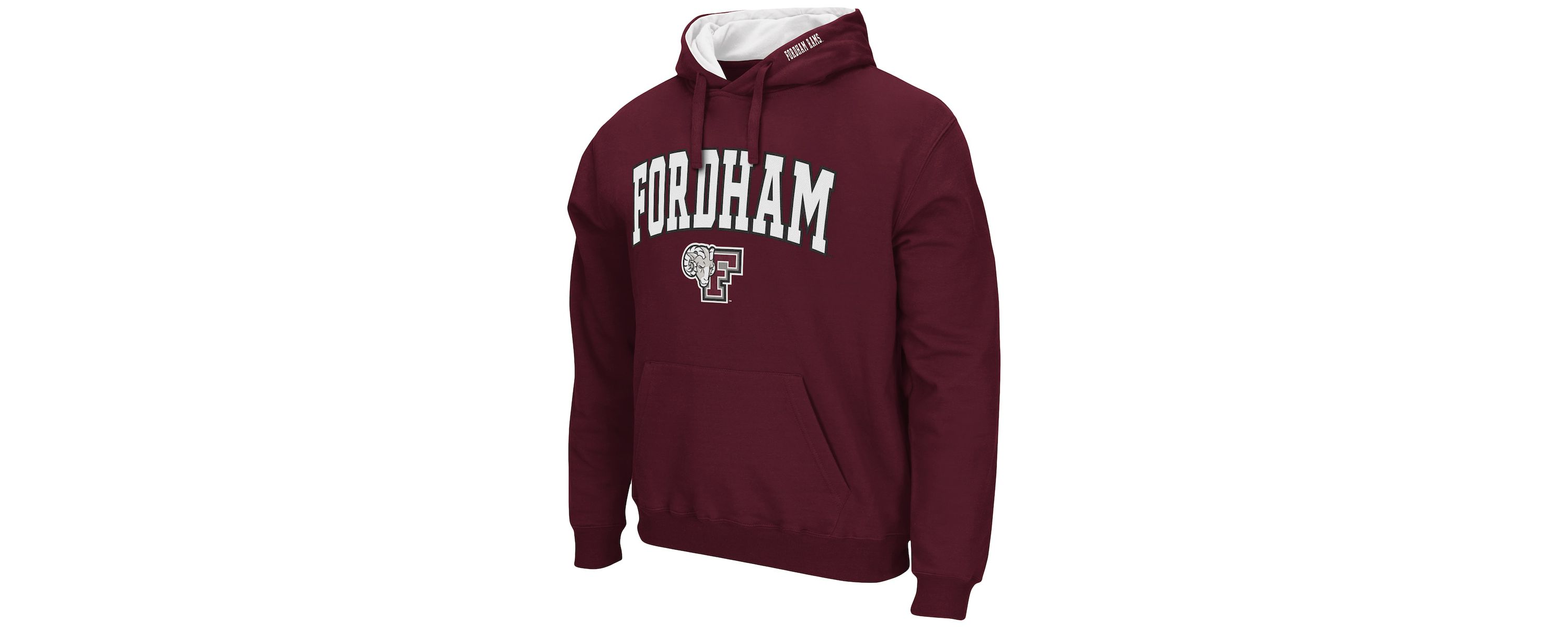 NCAA Fordham Rams Arch and Logo Pullover Hoodie