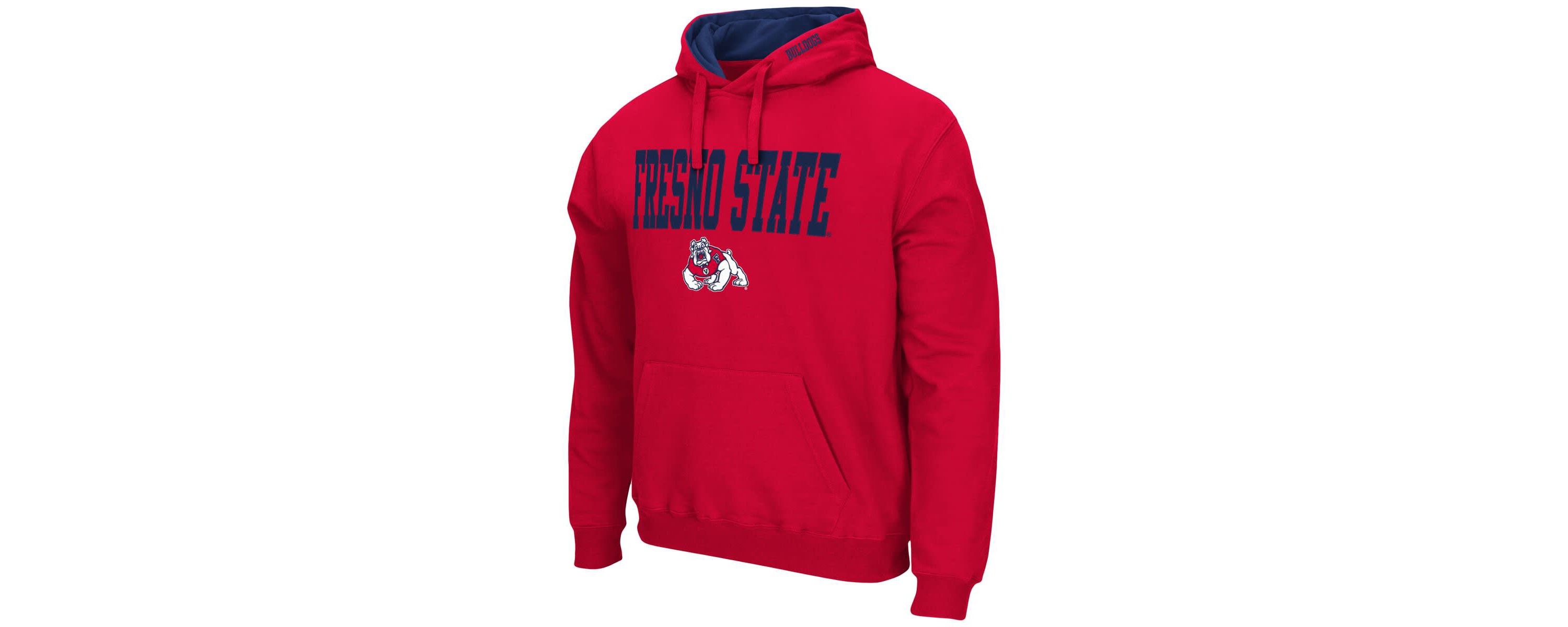 NCAA Fresno State Bulldogs Arch and Logo Pullover Hoodie