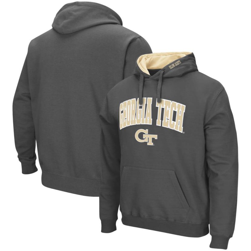 Georgia Tech Yellow Jackets NCAA Georgia Tech Jackets Arch and Logo Pullover Hoodie