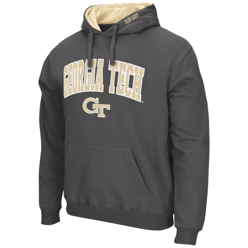 Georgia Tech Yellow Jackets NCAA Georgia Tech Jackets Arch and Logo Pullover Hoodie