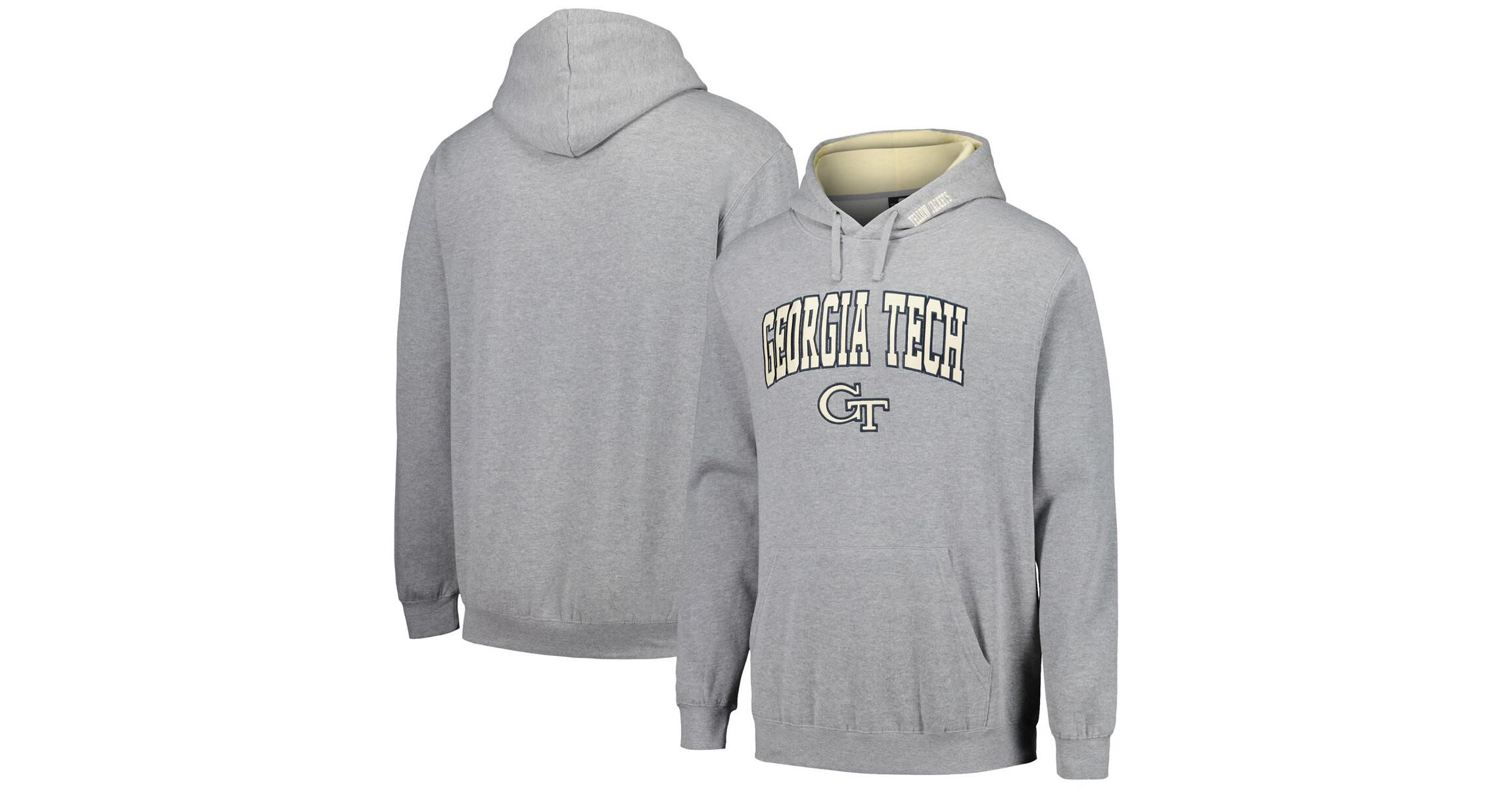 Georgia Tech Yellow Jackets NCAA ed Georgia Tech Jackets Arch & Logo 3.0 Pullover Hoodie