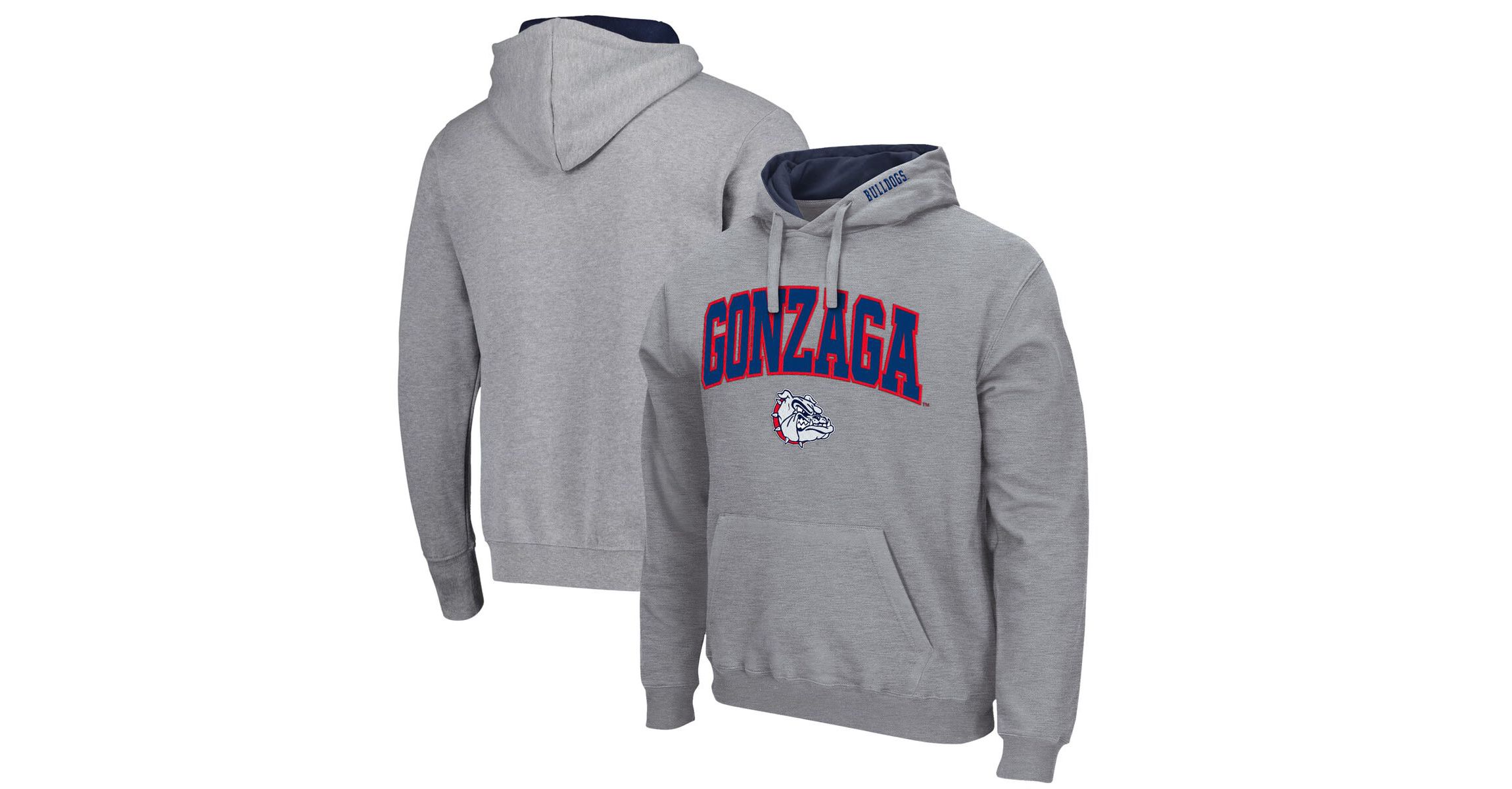 Gonzaga University Bulldogs NCAA Gonzaga Bulldogs Arch and Logo Pullover Hoodie