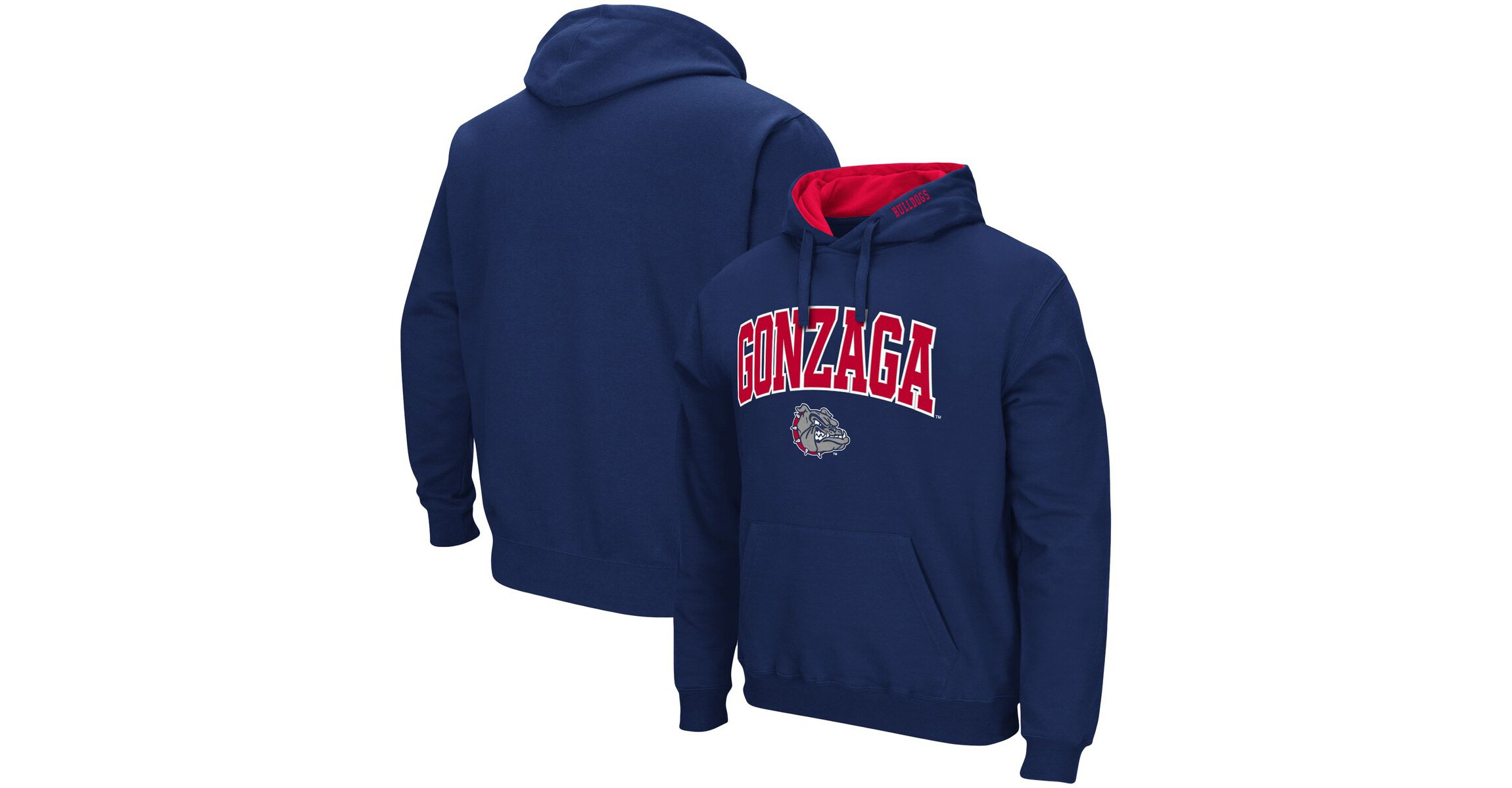 Gonzaga University Bulldogs NCAA Gonzaga Bulldogs Arch and Logo Pullover Hoodie