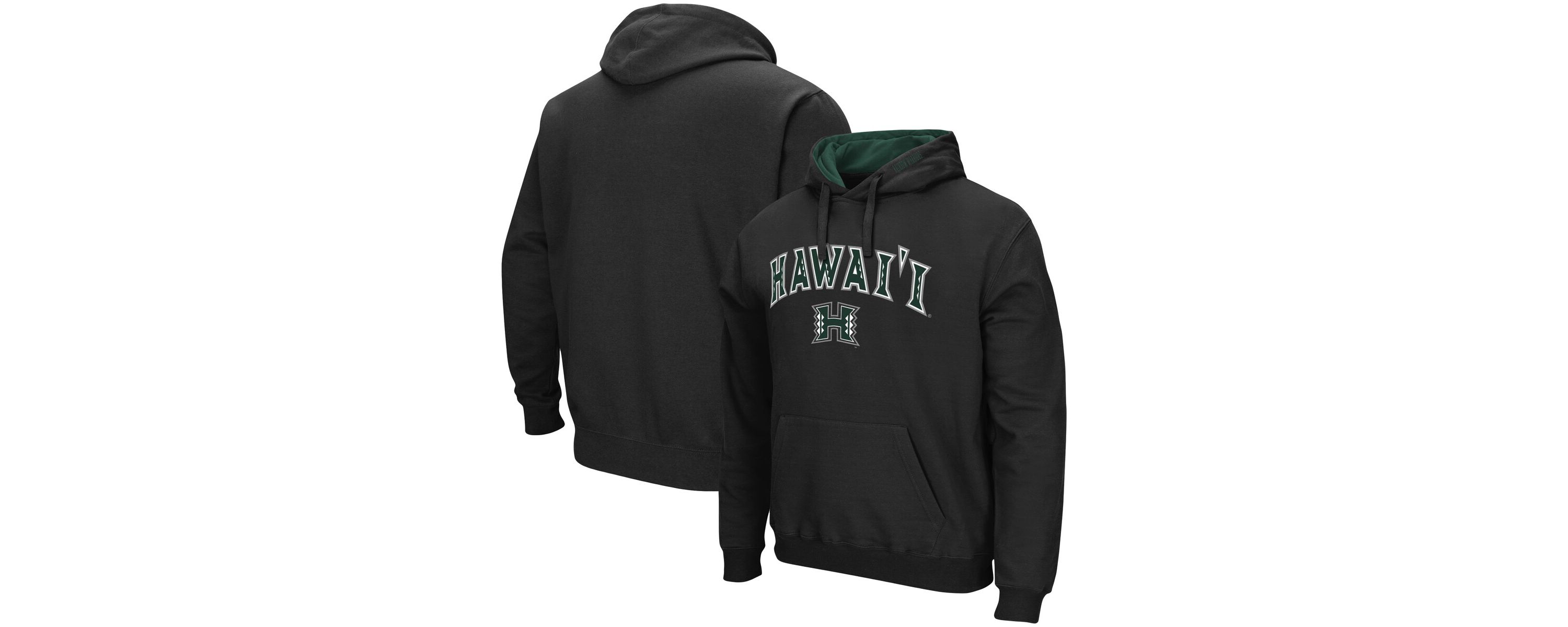Hawaii Rainbow Warriors NCAA Hawaii Warriors Arch and Logo Pullover Hoodie