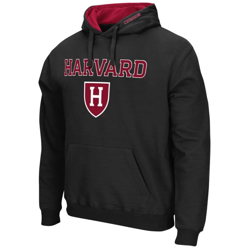 Harvard Crimson NCAA Harvard Arch and Logo Pullover Hoodie