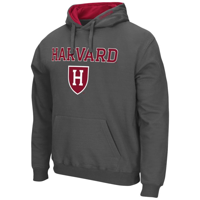Harvard Crimson NCAA Harvard Arch and Logo Pullover Hoodie