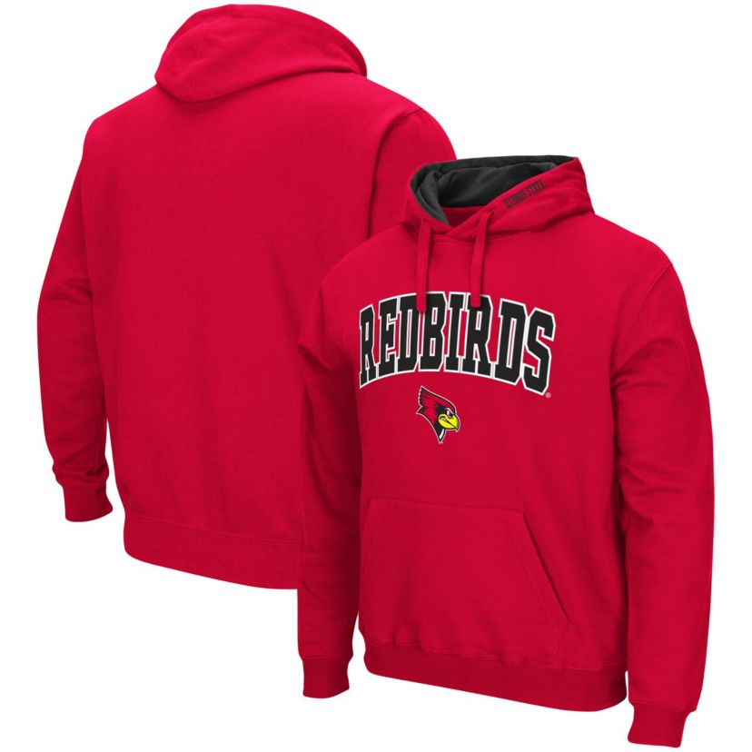 NCAA Illinois State Redbirds Arch and Logo Pullover Hoodie