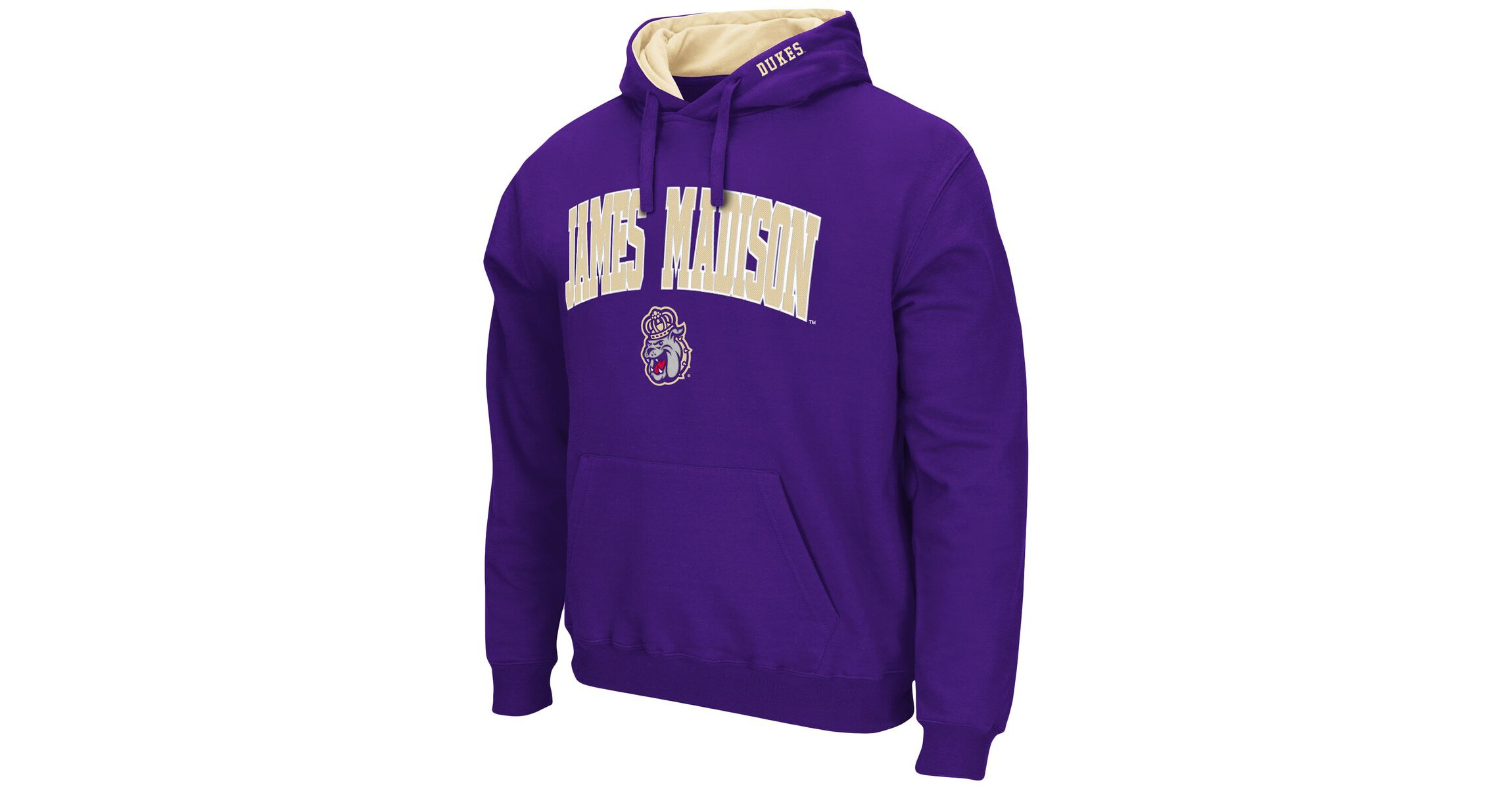 NCAA James Madison Dukes Arch and Logo Pullover Hoodie